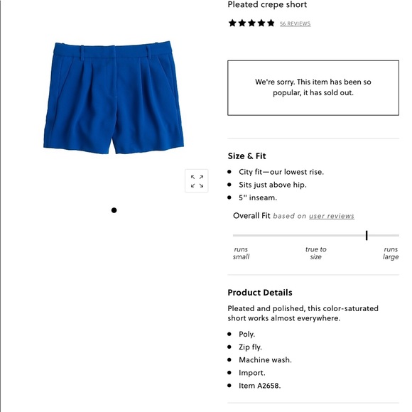 NWT J Crew Purple Violet Pleated Shorts w Pockets - Picture 8 of 8